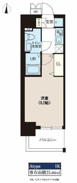 レオーネ南千住Ⅲの間取り