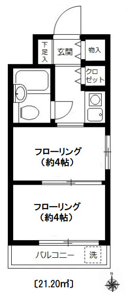 エトワール武蔵境の間取り