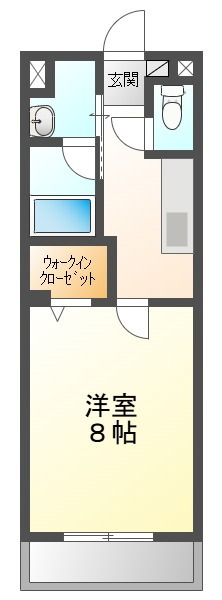ミモザヒルズ岡山医大南の間取り