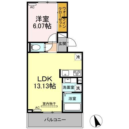 クレインの間取り|使い勝手の良い間取りです♪