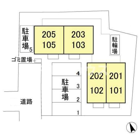 リバティオークの区画図