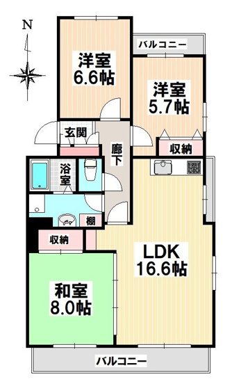 【間取り】 | 密柑山セピアコート