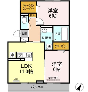 【間取り】 | Regulus(レグルス)C棟 | 間取り図