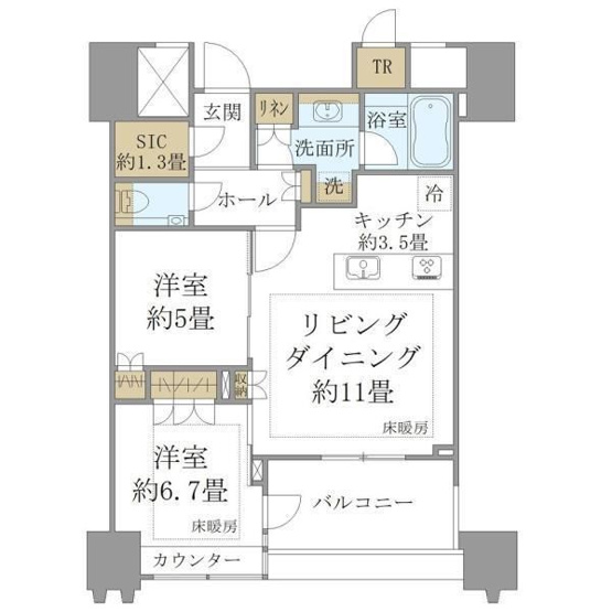 【間取り】 | パークコート文京小石川　ザ　タワー | 間取り