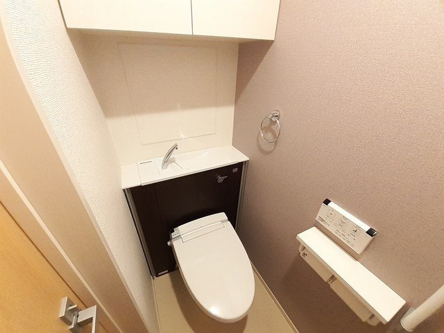 サイド　ライス　フィールドⅡのトイレ|落ち着いた色調のトイレです
