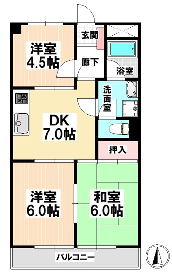 【間取り】 | 白砂ヒルズ