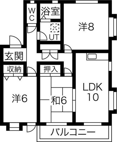 【間取り】 | タウンハウス郷　B棟