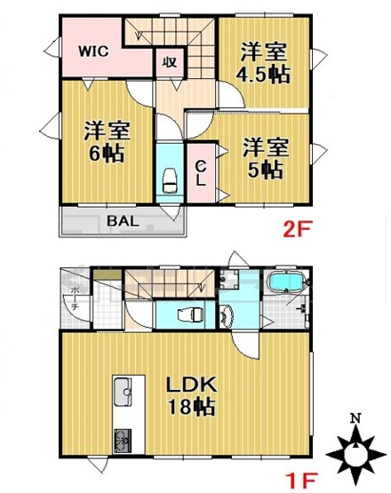 【間取り】 | フォルトューナ猫洞通A棟