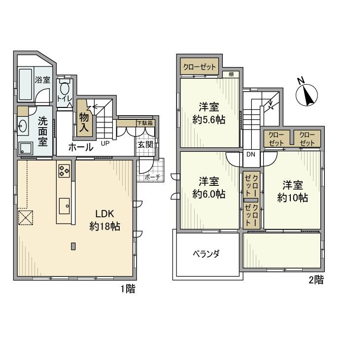 宮前戸建の間取り
