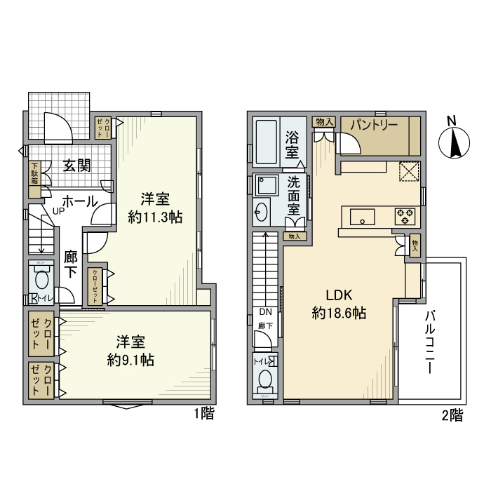 根岸台戸建の間取り