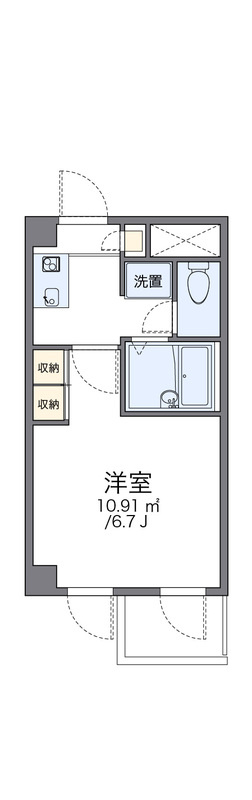 レオパレスひまわりの間取り