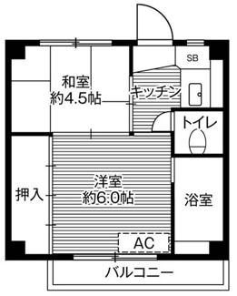 【間取り】 | ビレッジハウス稲葉郷1号棟