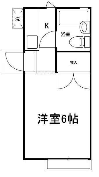 ハイツＢＳの間取り