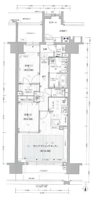 プレサンス　ジェネ　新栄町駅前　葵の間取り