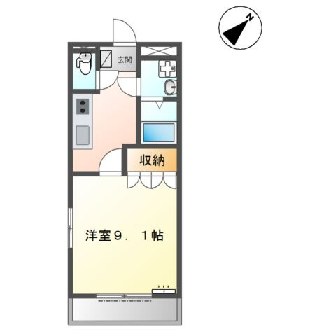 コーポ　ユタカの間取り