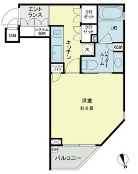 ベルファース新橋の間取り
