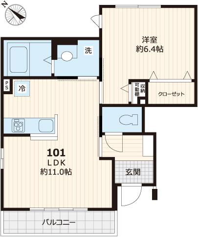 ビューノ文京千石の間取り
