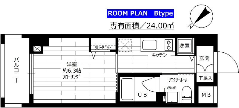 グランドコンシェルジュ早稲田の間取り