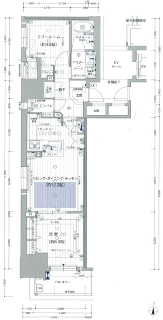 プレサンスロジェ名古屋久屋大通公園の間取り