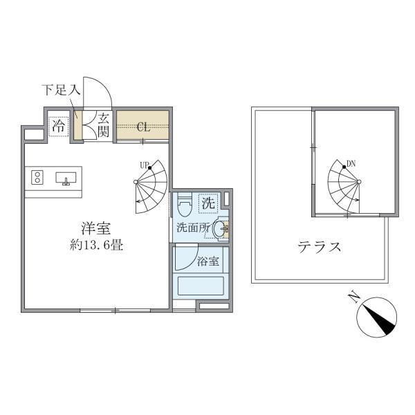 アプリーレ赤坂の間取り
