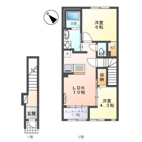 ベルフィオーレ　五番館の間取り