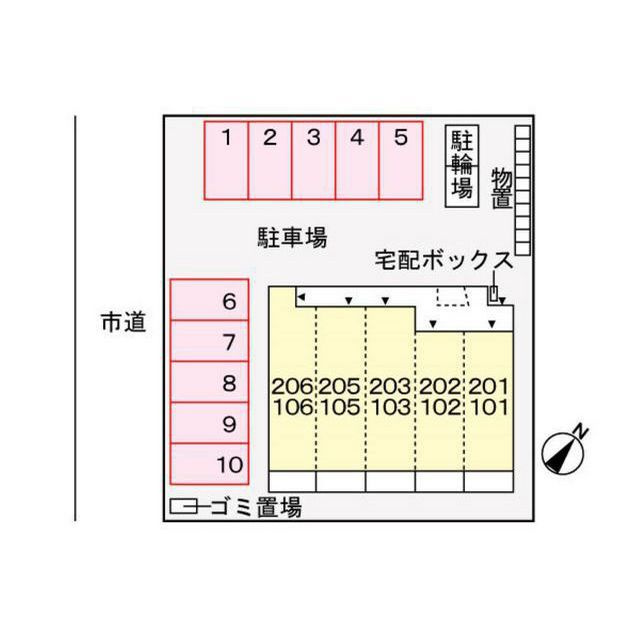 シェーネの駐車場