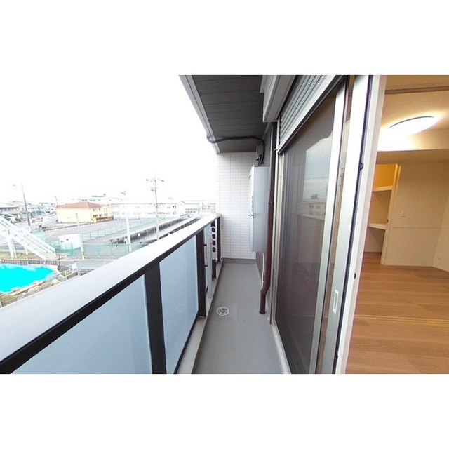 D-ROOM六条福寿町のバルコニー