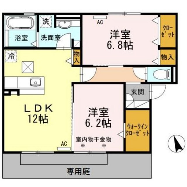 サン・アベニールＡ棟の間取り