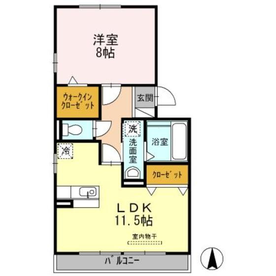 オルテンシアＭＴの間取り