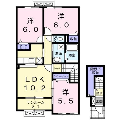 サンシーロの間取り