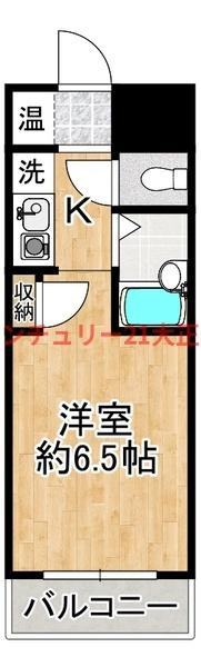 LakiaMaison弁天町の間取り