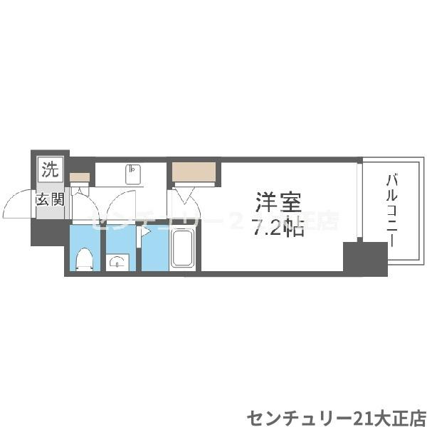 フォーリアライズ弁天町ノビアの間取り