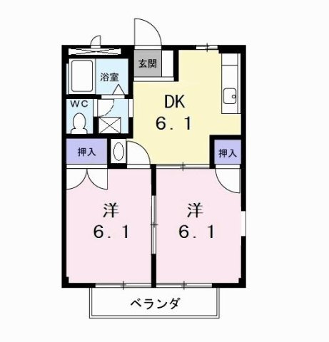 メゾンファミールⅡの間取り