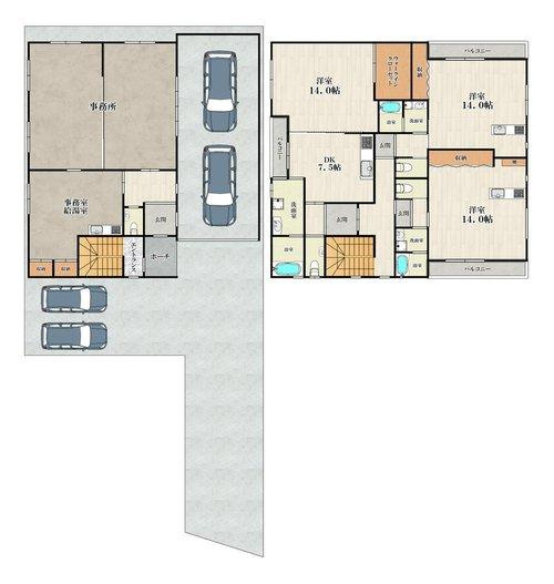 寝屋川市大利町中古戸建の間取り