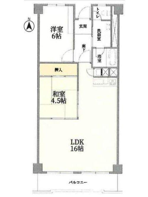高槻ビューハイツの間取り