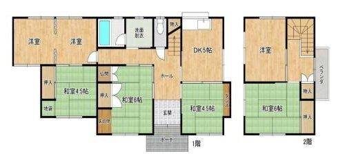 枚方市津田東町2丁目中古戸建の間取り
