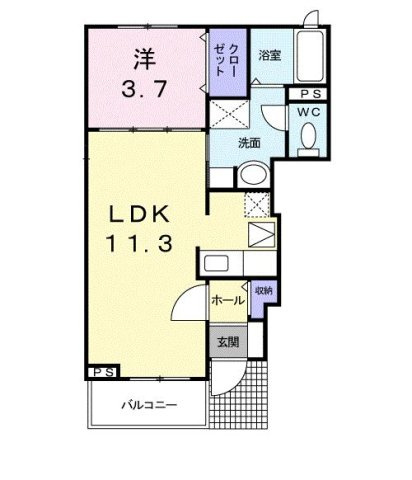 リヴィエール　Ａの間取り
