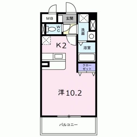 ライツェント・Ｋの間取り