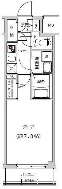 ライジングプレイス西浅草の間取り