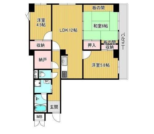 守口パークマンションの間取り