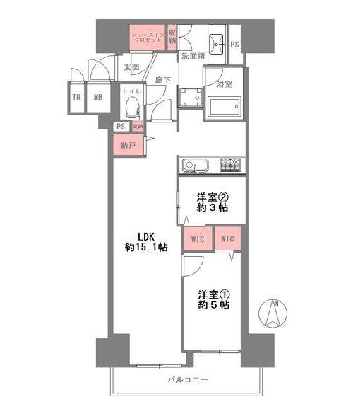 プレミスト堺筋本町ラディ―ナの間取り
