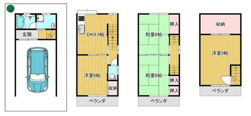 門真市御堂町中古戸建の間取り