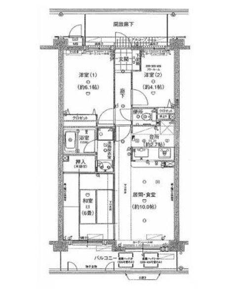 グリーンスクエア北伊丹の間取り