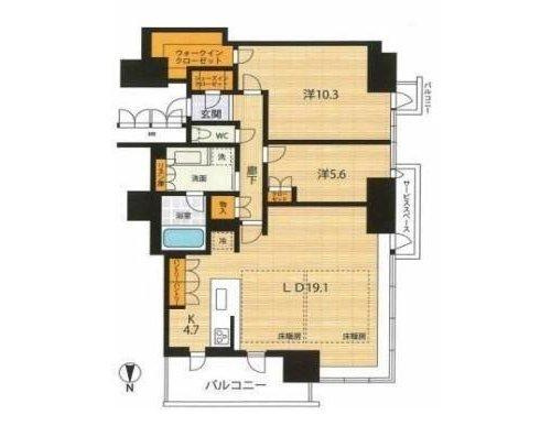 北浜ミッドタワーの間取り