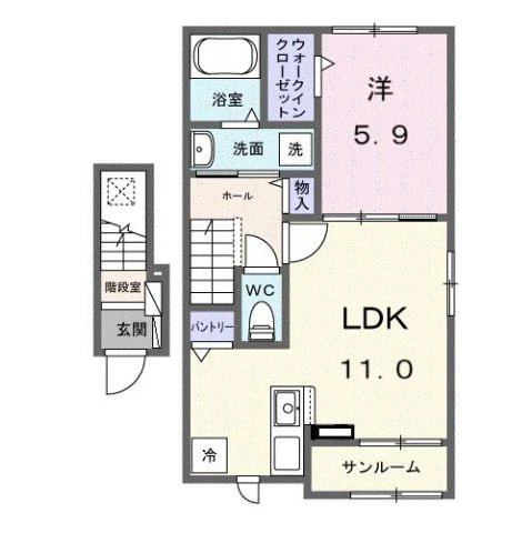 栄１丁目アパートの間取り
