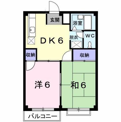 エルディムサンエー・Ⅰの間取り