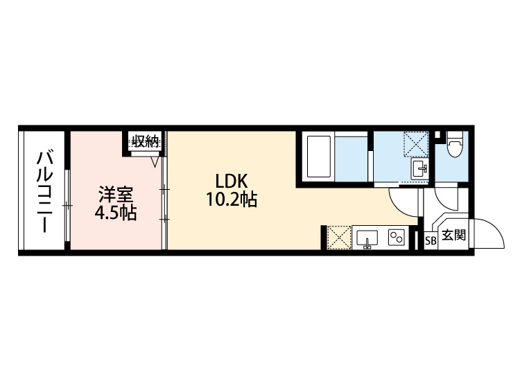 ミラージュの間取り