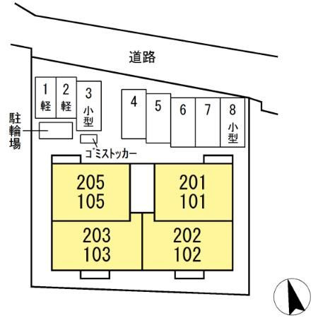 グランソレイユの区画図