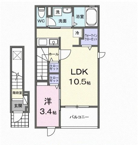 シャンブル０６の間取り
