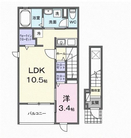 シャンブル０６の間取り